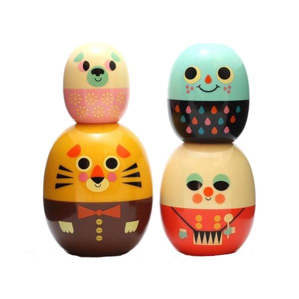Babyoshka Lion Baby Matryoshka Russian Doll Set by Omm Design