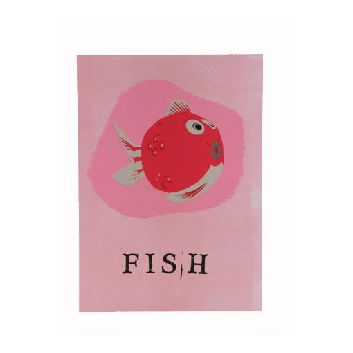 Balloon Greeting Card - Pink Fish - Little Citizens Boutique

