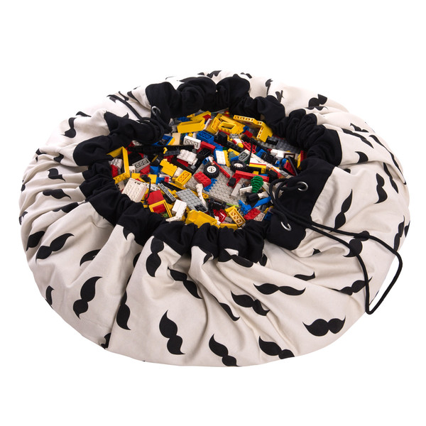 Toy Storage Bag & Mat - Mr Moustache by Play & Go