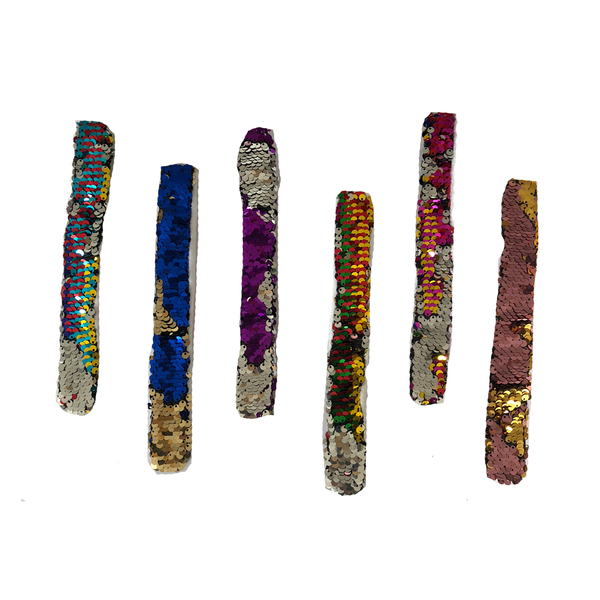 Reversible Sequins Slap Bracelets