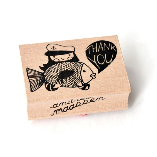 Rubber Ink Stamp - Thank You