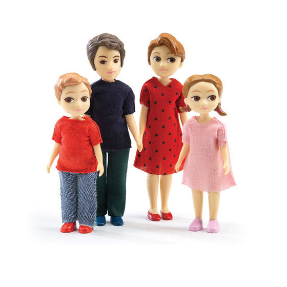 Thomas & Marion Family of Four Dollhouse Toy Figures -Petit Home Djeco