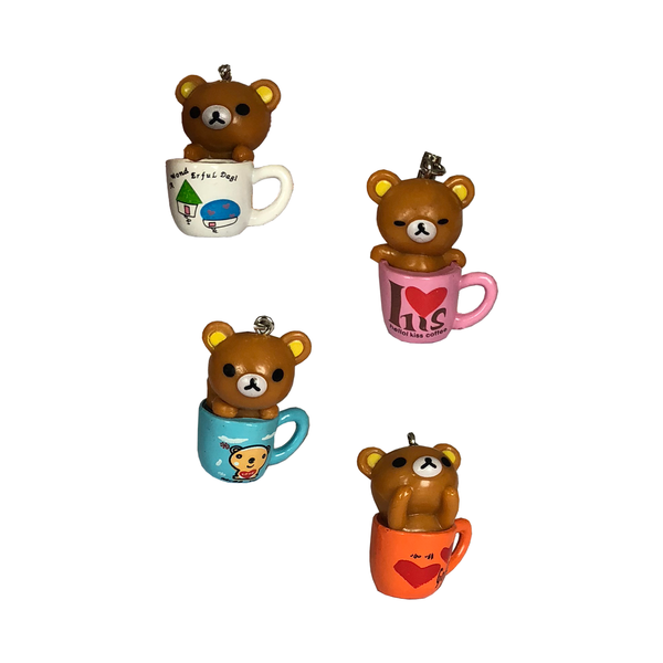 Tiny Teacup Teddy Mobile Phone Charms