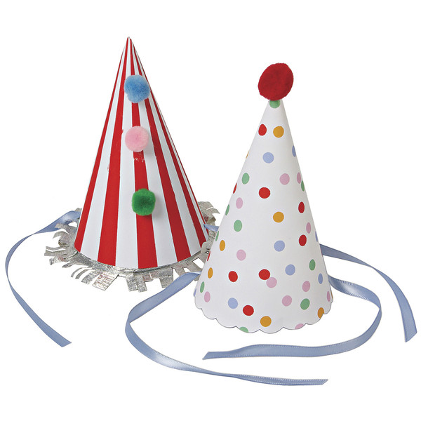 Toot Sweet - set of 8 Party Hats by Meri Meri