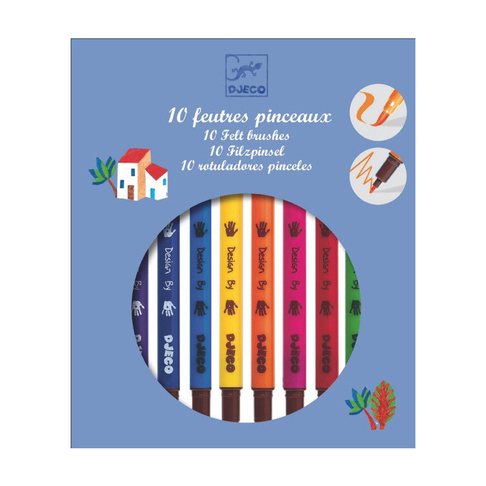 10 Two Tipped Felt Pens - Blue Set - Little Citizens Boutique
 - 1