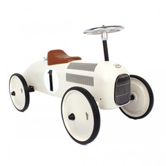 Classic Ride-On Racing Car - White - Little Citizens Boutique
 - 3