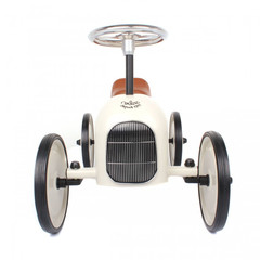 Classic Ride-On Racing Car - White - Little Citizens Boutique
 - 2