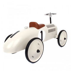 Classic Ride-On Racing Car - White - Little Citizens Boutique
 - 4