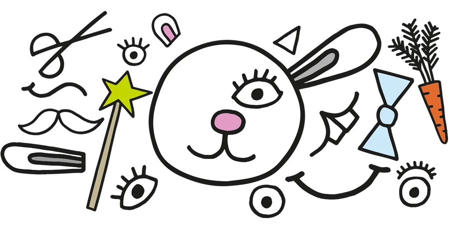 Make your own bunny illustration